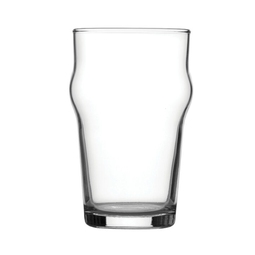 Toughened Nonic Beer Glass Clear 28CL