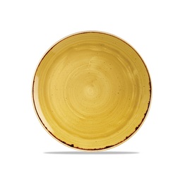 Stonecast Evolve Coupe Plate Mustard 10.25"